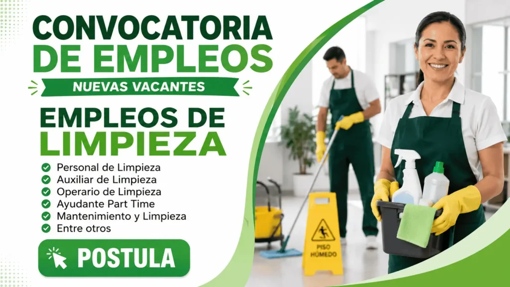 ¡ÚNETE AL SECTOR DE LIMPIEZA!
